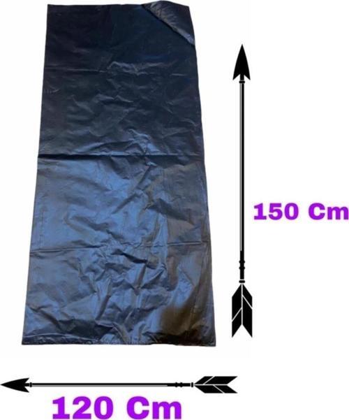 5 Adet 120x150cm Dökme Kalın Çöp Poşeti Siyah Mega Boy