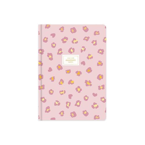 Keskin 17*24 Ciltli Akademik Ajanda - Pembe Leopar