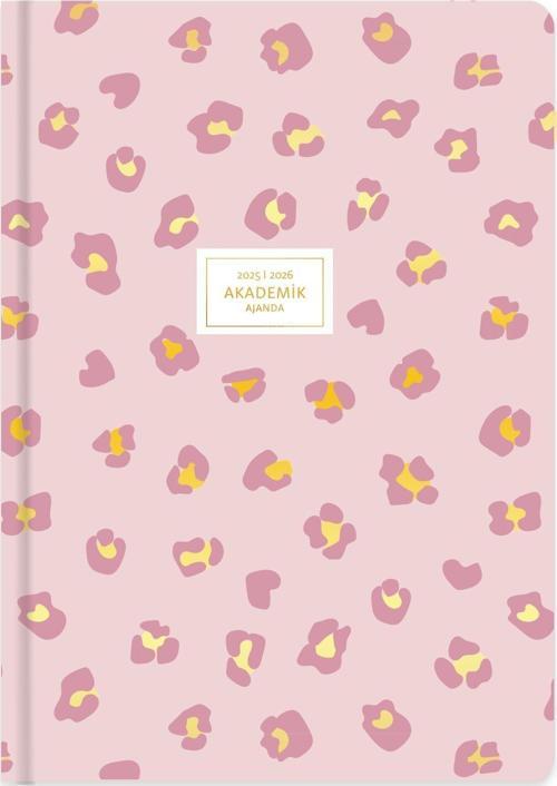 Keskin 17*24 Ciltli Akademik Ajanda - Pembe Leopar