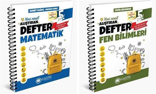 Çanta 2025 5. Sınıf Matematik + Fen Bilimleri Alıştıran Defter Seti 2 Kitap