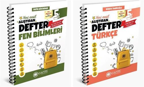 Çanta 2025 5. Sınıf Türkçe + Fen Bilimleri Alıştıran Defter Seti 2 Kitap