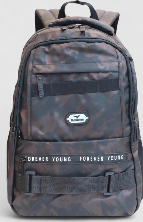 2052-Kamuflaj Üst Kalite Unisex Anatomik Sırt Destekli Günlük,Spor ve Okul Sırt Çantası - NKT02213-kahverengi-TEKEBAT