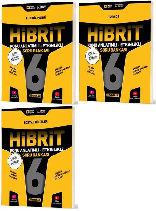 Hız 2026 6. Sınıf Fen Bilimleri + Türkçe + Sosyal Hibrit - Konu Seti 3 Kitap