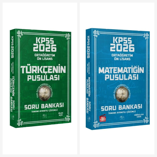 CBA 2026 KPSS Lise Ortaöğretim Ön Lisans Genel Yetenek Çözümlü Soru Bankası Seti 5 Kitap CBA Yayınla