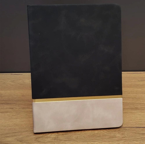 Siyah Çizgili Deri Defter
