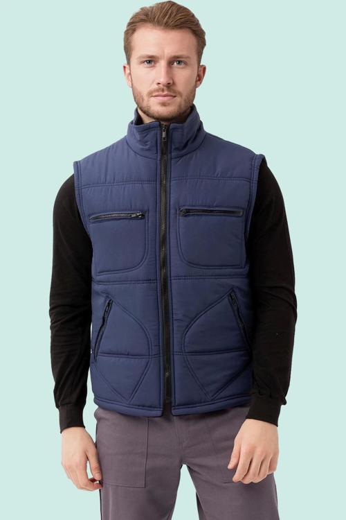 Kışlık Su Geçirmez Çok Cepli Yelek Isı Yalıtımlı Melesa İş Outdoor Suya Sıcak Tutucu