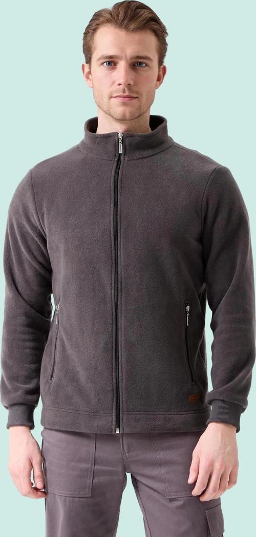 Erkek Kışlık Polar Mont Fermuarlı Isıtıcı İş Güvenliği Galanthus Sıcak Tutan Rahat Ceket