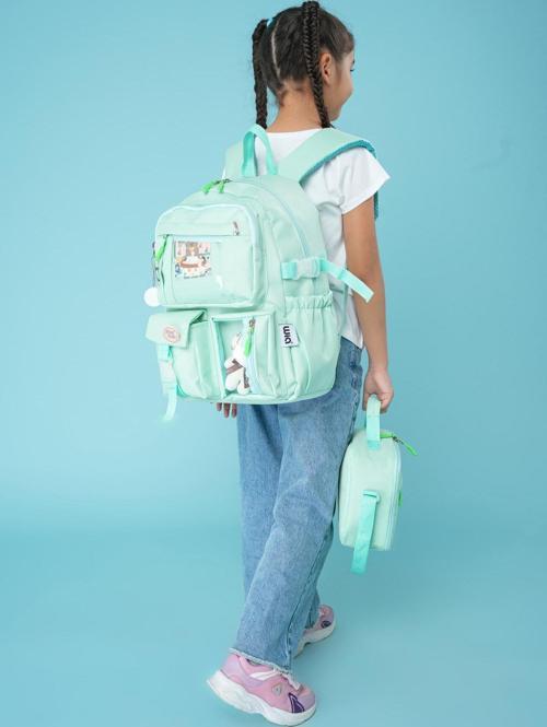 Kawaii Kore Tarzı Ayıcıklı İlkokul ve Beslenme Çantası