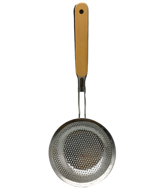 AHŞAP SAPLI  METAL KEVGİR (4401)