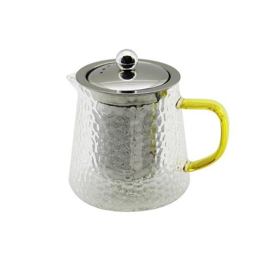 YUVARLAK KABARTMALI - BOROSİLİKAT  CAM DEMLİK 550ML (4401)