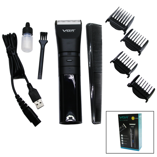 IPX7 SUYA DAYANIKLI 2 KADEMELİ TURBO - LED GÖSTERGE USB ŞARJLI SAÇ SAKAL KESME - TRAŞ MAKİNESİ  V-286 (4401)