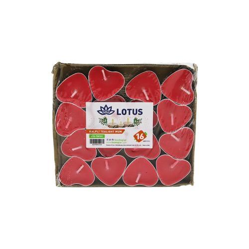 16PCS   KALPLİ - KIRMIZI  TEA LİGHT MUM (4401)