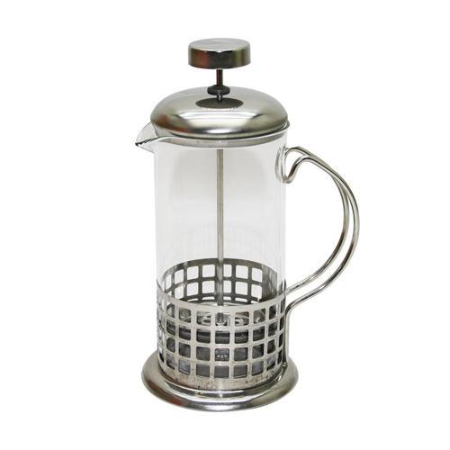 FRENCH PRESS 350ML CAM BİTKİ SÜZGEÇİ METAL KAFES - KAPAK (4401)