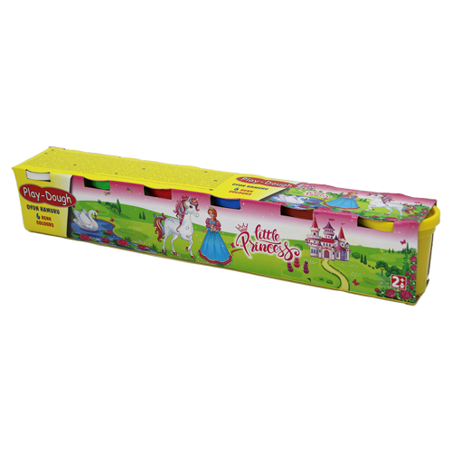 BÜYÜK 6 PARÇA  RENKLİ OYUN HAMURU (4401)