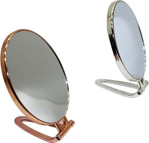 OVAL GOLD - GÜMÜŞ PLS.ÇERÇEVE MAKYAJ AYNASI ÇİFT YÖNLÜ (4401)