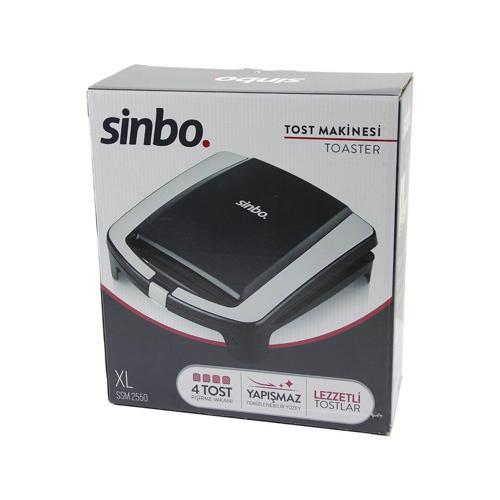 XL  ELEKTRİKLİ TOST MAKİNESİ   4 TOST   YAPIŞMAZ YÜZEY   1500W  SSM-2550 (4401)