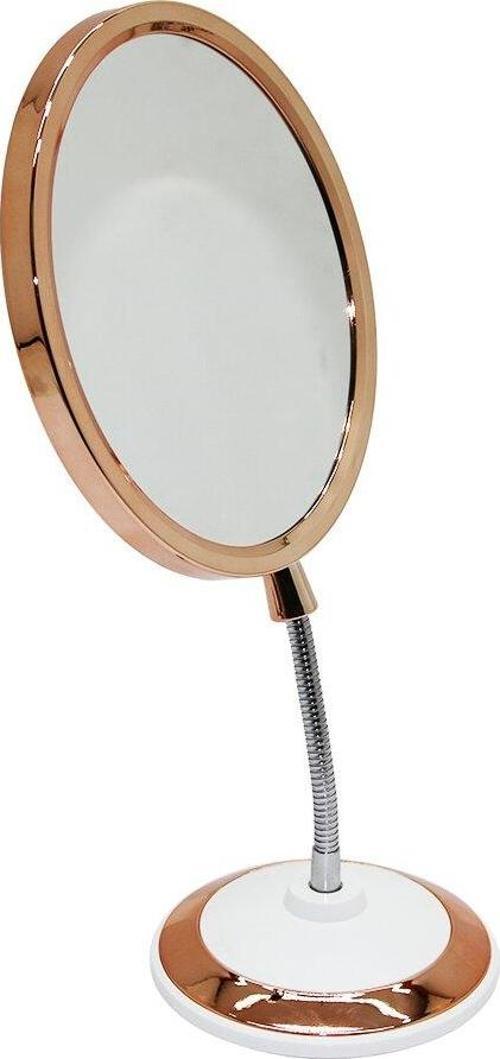MAKYAJ AYNA OVAL SPİRALLİ ESNEK GÖVDELİ ÇİFT TARAFLI BÜYÜTEÇLİ AYNA 14.5X17.5X31CM (4401)