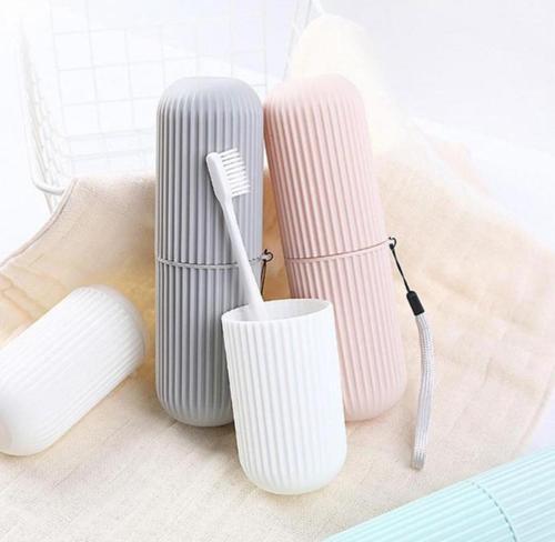 Seyahat Tipi Plastik Diş Fırçası Gözlük Kalem Fırça Erzak Saklama Kabı Düzenleme Kalemlik (4401)