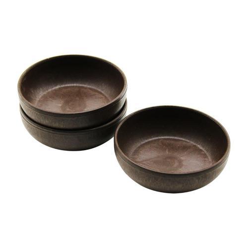 3PCS  NATUREL PLASTİK ÇEREZLİK  ÇAP: 10CM - DERİNLİK: 3CM (4401)