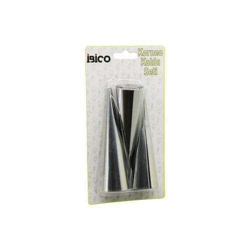 3PCS  METAL KORNEO KALIP - PASTA DEKORASYON APARATI ÇAP:3.4CM X UZUNLUK:12CM BRKT-921602 (4401)