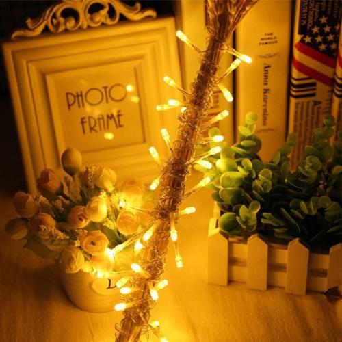 10 Metre 100 Ledli 8 Fonksiyonlu Dekoratif Lambader Sarı Lamba (4401)