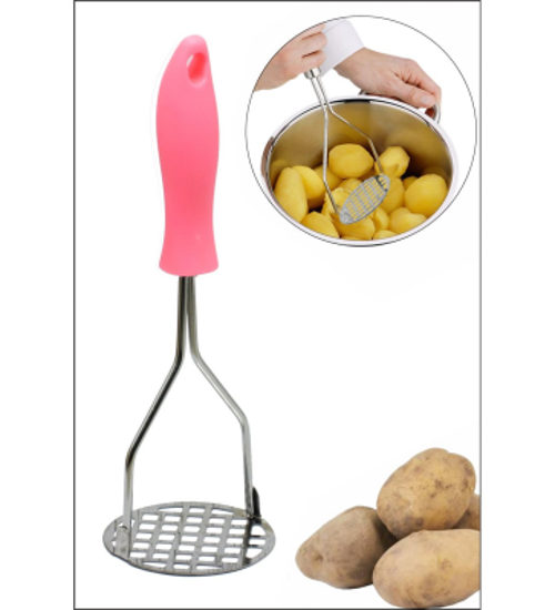 RENKLİ SAPLI METAL PATATES EZİCİ (4401)