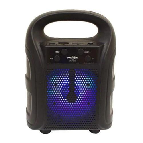 Tutmalı Mini Hoparlör Işıklı Taşınabilir Bluetooth Wireless Radyolu Sd Kart ve USB Girişli Hoparlör (4401)