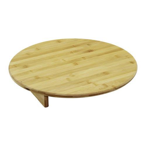 YUVARALAKMİNİ SOFRA MODEL=ÇAP:45CM - Y:8.5CMAYAKLI BAMBU AHŞAP KESİM PANOSU (4401)