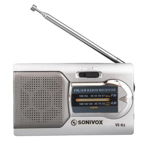 GÜMÜŞ RENK CEP TİPİ ANALOG FM RADYO VS-R3 (4401)