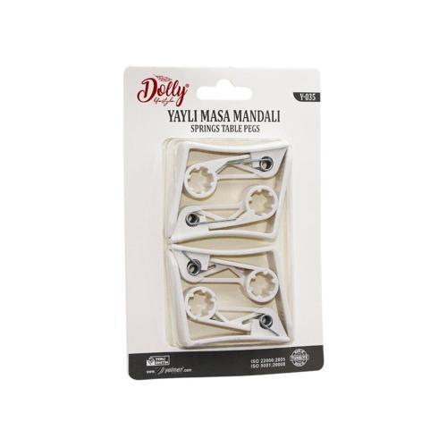 4 PARÇA PLASTİK - YAYLI MASA ÖRTÜSÜ MANDALI KISKACI (4401)