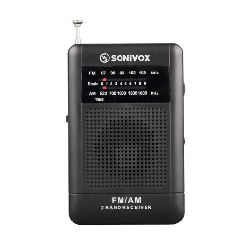 SİYAH RENK CEP TİPİ ANALOG FM RADYO VS-R115 (4401)