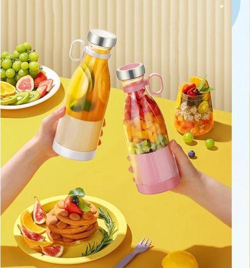 Taşınabilir Blender, Taşınabilir Mini Hızlı Blender 350ml Meyve Sıkacağı Kupası, Kablosuz Şarjlı, Smoothie Milkshake Suyu Bebek Maması için 4 Bıçaklı (4401)