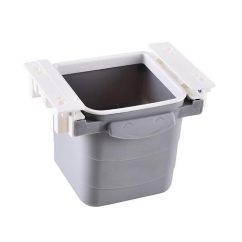 Mini Masa Çöp Kovası Plastik Tezgah Altı Geri Çekilebilir Yapışkanlı Görünmez Bölme Pratik (4401)