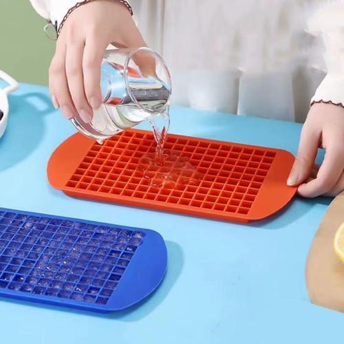 160'lı Mini Küp Şekilli Silikon Buzluk, Sunum Buzluk (4401)