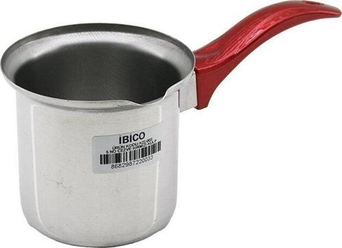 NO-5  ÇELİK CEZVE  KIRMIZI KULP (4401)