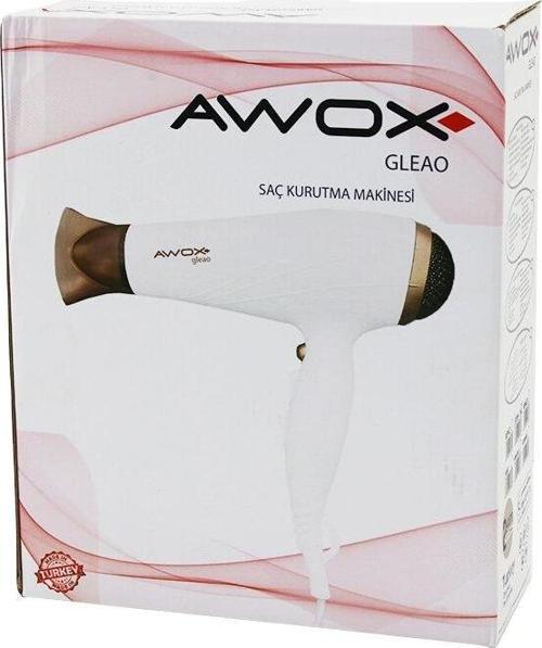 AWOX GLEAO  SİYAH  SAÇ KURUTMA - FÖN MAKİNESİ  SOĞUK ÜFLEME   2 KADEME FAN - 3 KADEME SICAKLIK   1700-2000W (4401)