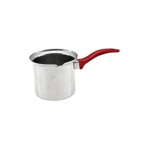 NO-4  ÇELİK CEZVE  KIRMIZI KULP (4401)
