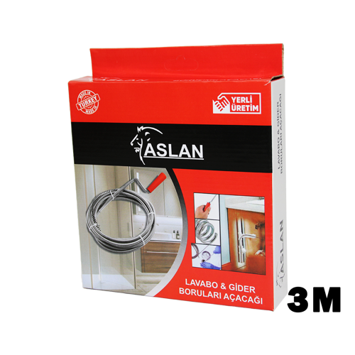 3MT X 6MM SUSTA SPRAL LAVABO - GİDER AÇAR (4401)