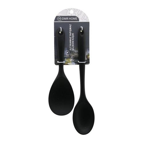 2PCS   SİLİKON  KAŞIK SET  GENİŞ AĞIZ= 6.6X9.5CM--22.5CM   DAR AĞIZ= 5.8X8CM--27.5CM (4401)
