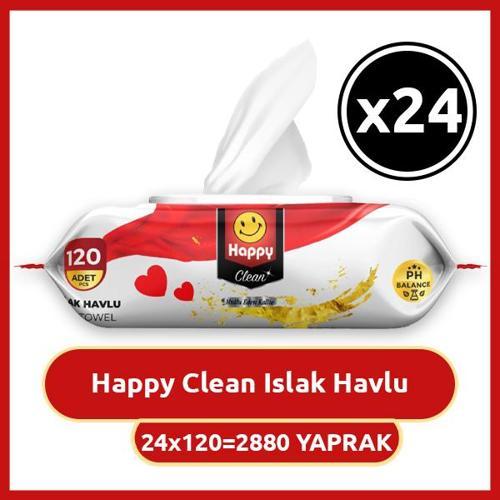 Clean Islak Havlu 120 li x 24 Adet