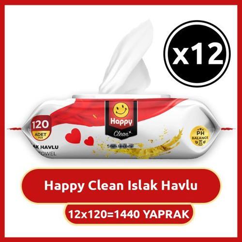 Clean Islak Havlu 120 li x 12 Adet