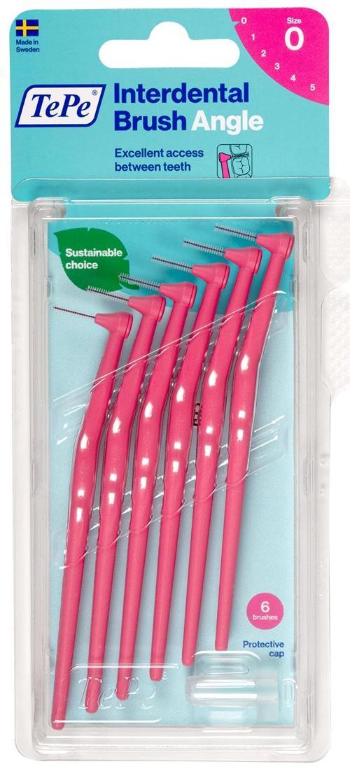 Angle Arayüz Fırçası Pembe 0.4 mm 6 lıı