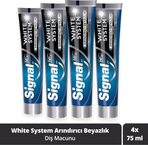White System Arındırıcı Beyazlık 75 ml x 4 Adet