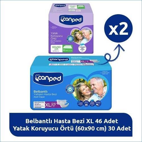 XL Bakım Paketi -23 Hasta Bezi + 30 Yatak Koruyucu