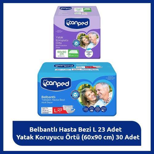 Hasta Bakım Seti L-Belbantlı Bezi & Yatak Örtüsü