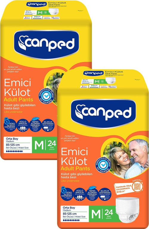 Emici Külot Orta Boy Medium 48 li