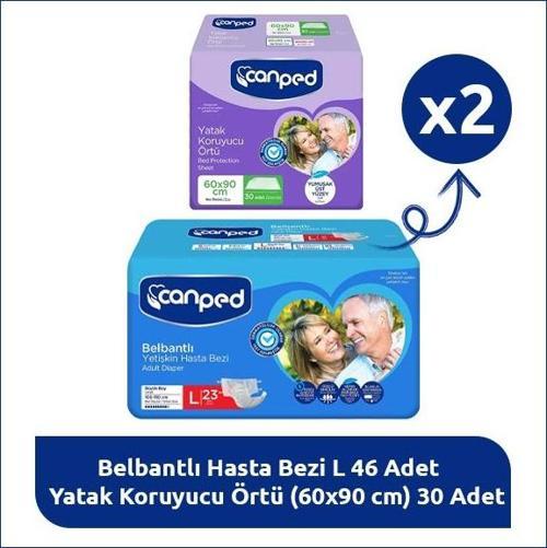 L Bakım Paketi – 23 Hasta Bezi + 30 Yatak Koruyucu