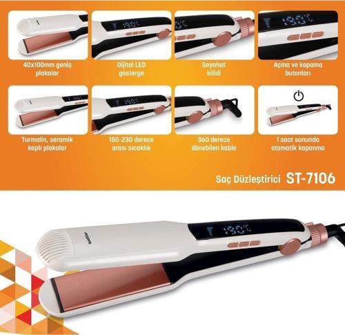 ST-7106 Dijital Saç Düzleştirici