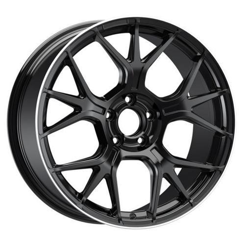 -S1046-11 8.5x19" -5x112 ET42 66.6 Black Lip Diamond Jant (4 Adet)