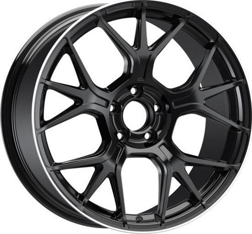 -S1046-11 8.5x19" -5x112 ET42 66.6 Black Lip Diamond Jant (4 Adet)